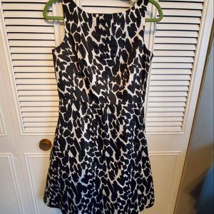 Ann Taylor black and white dress